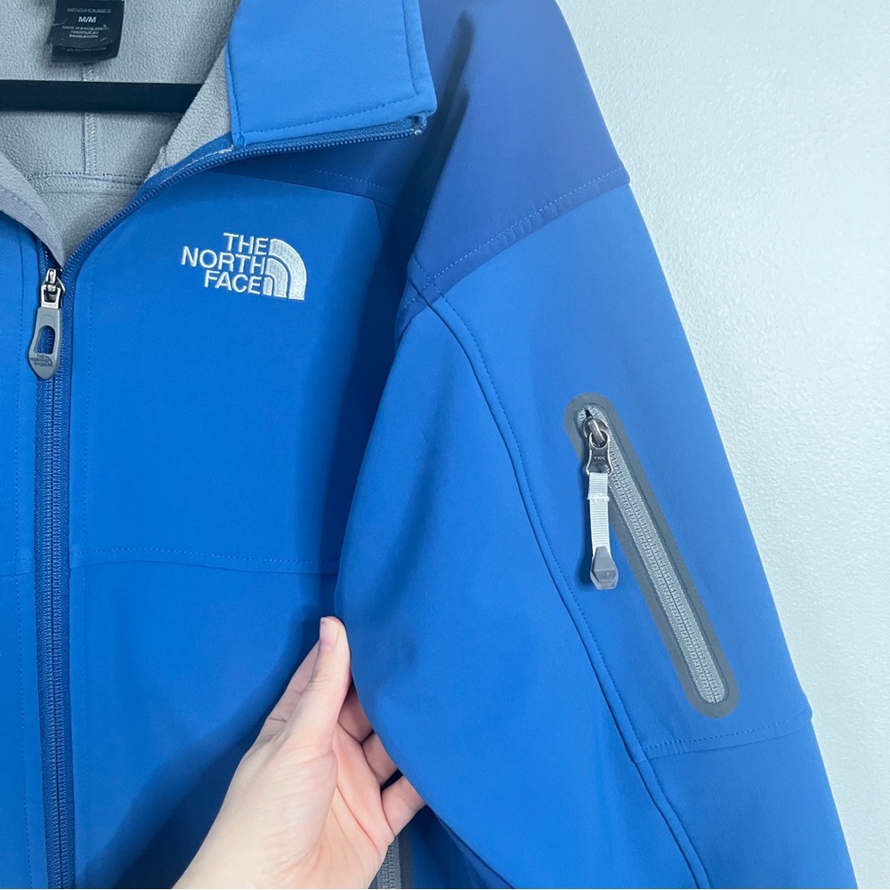 The North Face Apex Soft Shell Jacket Men's Medium Full Zip Fleece Lined - Picture 2 of 11